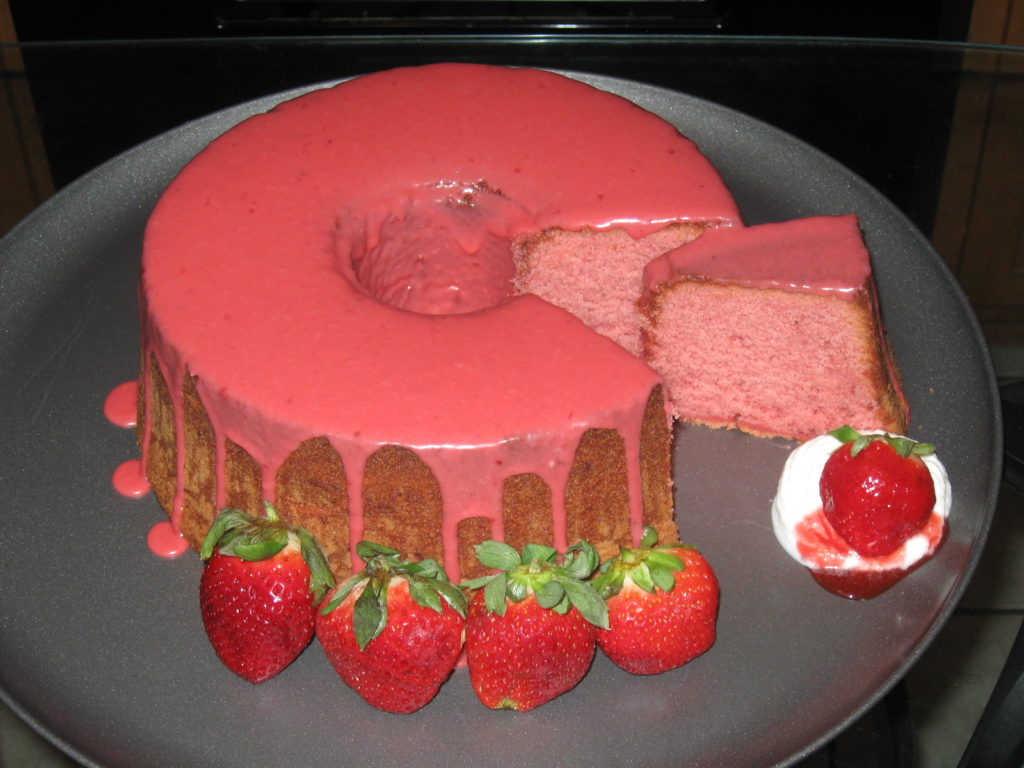 Strawberry Pound Cake.