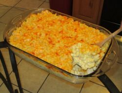 Macaroni and Cheese with Shrimp