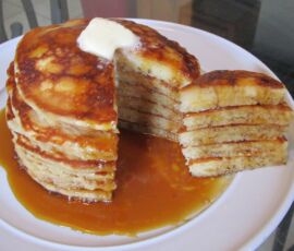 Buttermilk Pancakes and syrup
