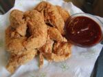 Fried Chicken Tenders with Barbecue Sauce