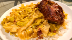 Cabbage with Turkey necks