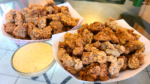 Fried Chicken Gizzards with dipping sauce