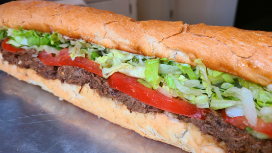 Roast beef po-boy