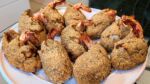 Oven-baked stuffed shrimp