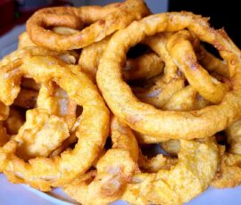 Funyuns flavored onion rings