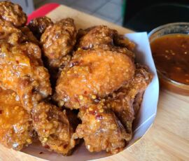 Sweet and Spicy Fried chicken wings