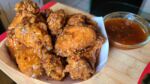 Sweet and Spicy Fried chicken wings