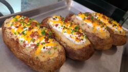Fully loaded Twice baked potatoes