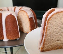 Strawberry Banana Pound Cake