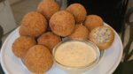 Boudin balls with Remoulade sauce