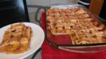 Southern deep-dish peach cobbler