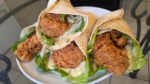 Honey Mustard Fried chicken wraps