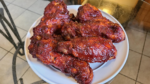 Oven baked honey barbecue turkey wings