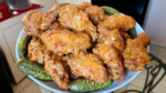 Dill pickle fried chicken wings